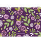 Aubergine Floral Save the Date Photo Cards Image 1 of 2